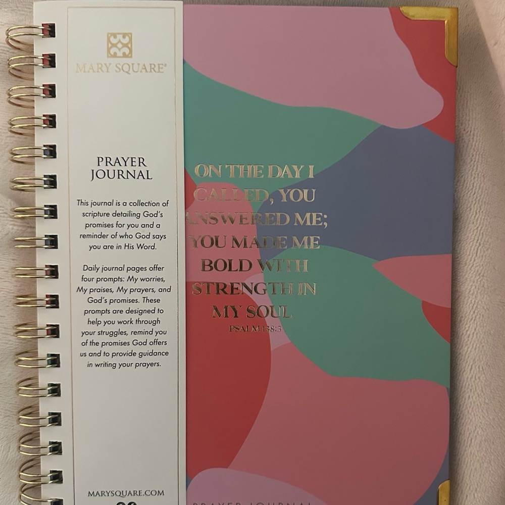 Mary Square Multicolor Prayer Journal